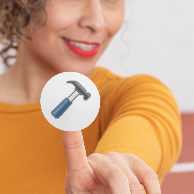 Adesivo Redondo Hammer Stickers (Criador carregado)