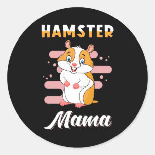 Adesivo Redondo Hamster Mama