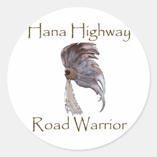 Adesivo Redondo Hana Highway Road Warrior Sticker Sheets