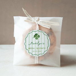 Adesivo Redondo Hand-Drawn St Patrick's Day Wedding Shower Favor