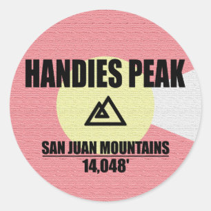 Adesivo Redondo Handies Peak