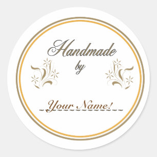 Adesivo Redondo Handmade por…