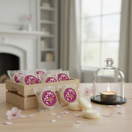 Adesivo Redondo Handmade Sakura Wax Melts Round Sticker