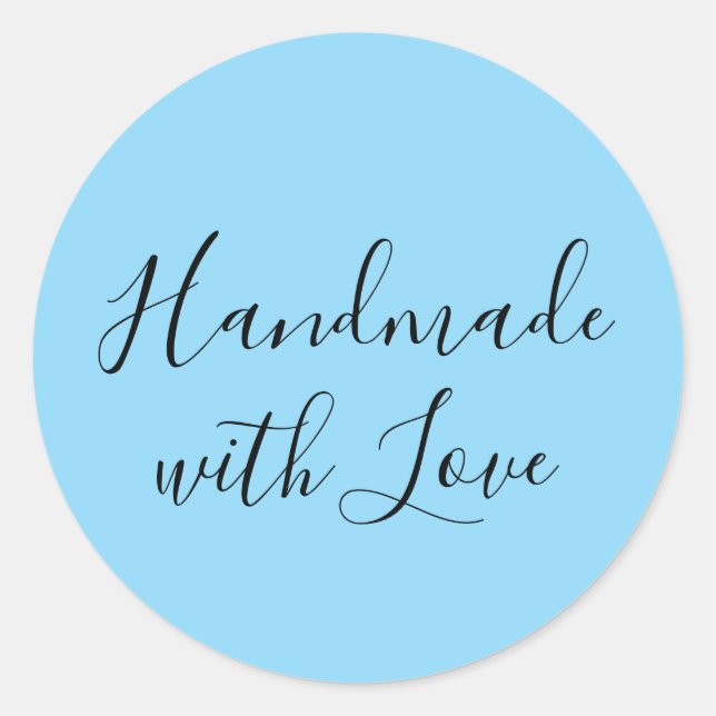 Adesivo Redondo Handmade with Love Sticker (Frente)