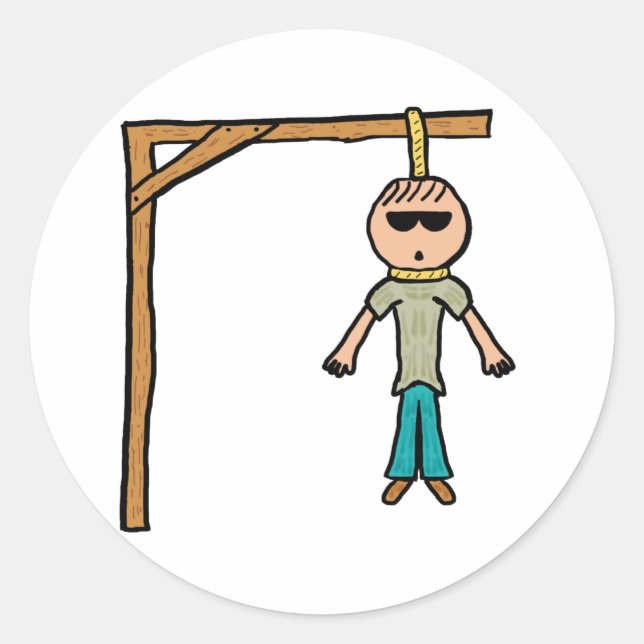 Adesivo Redondo Hangman (Frente)