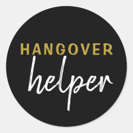 Adesivo Redondo Hangover Helper Weding Bachelorette Favor Sticker
