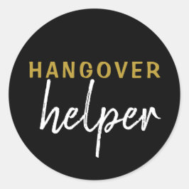 Adesivo Redondo Hangover Helper Weding Bachelorette Favor Sticker