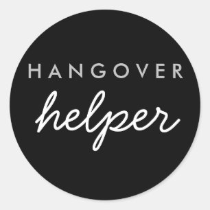 Adesivo Redondo Hangover Helper Weding Bachelorette Favor Sticker