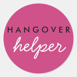 Adesivo Redondo Hangover Helper Weding Bachelorette Favor Sticker