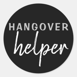 Adesivo Redondo Hangover Helper Weding Bachelorette Favor Sticker
