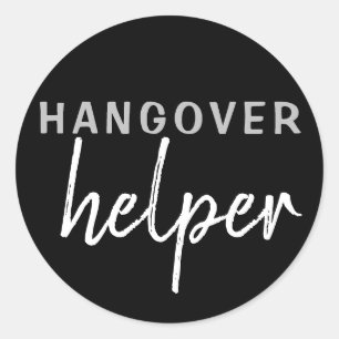 Adesivo Redondo Hangover Helper Weding Bachelorette Favor Sticker