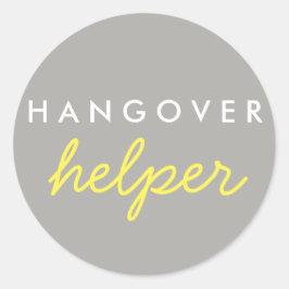 Adesivo Redondo Hangover Helper Weding Bachelorette Favor Sticker