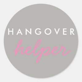 Adesivo Redondo Hangover Helper Weding Bachelorette Favor Sticker