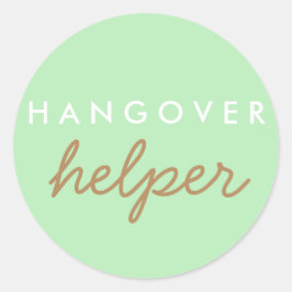 Adesivo Redondo Hangover Helper Weding Bachelorette Favor Sticker