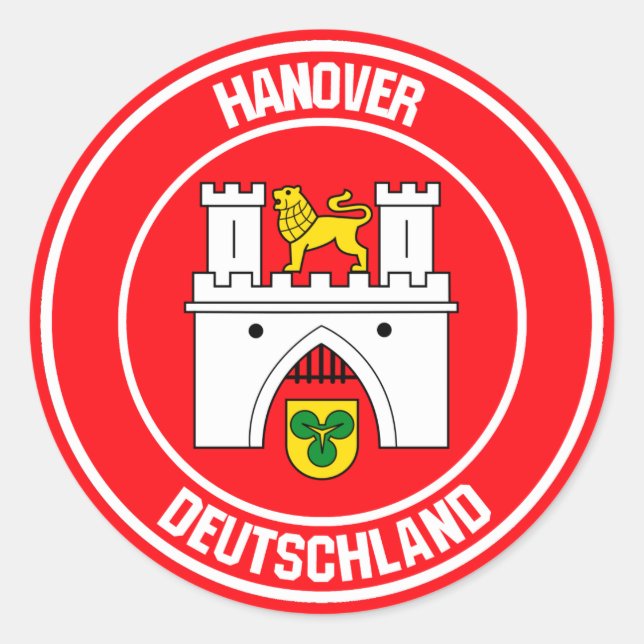 Adesivo Redondo Hanover Round Emblem (Frente)