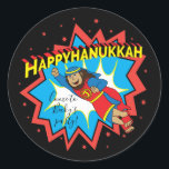 Adesivo Redondo Hanukkah Judah Maccabee Chanukah Round<br><div class="desc">"Gato Rosa Ballerina, Feliz Chanukah" Manchas Redondas. Divirta-se usando esses adesivos como topos de bolo, etiquetas de presentes, selos de envelopes, fechos de malas de favor ou qualquer que seja a sua festa! Personalize excluindo texto e adicionando suas próprias palavras, usando o estilo, o tamanho e a cor de sua...</div>