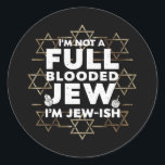 Adesivo Redondo Hanukkah não Cheio inundado judeu<br><div class="desc">Hanukkah não Cheio inundado judeu</div>