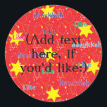 Adesivo Redondo Hanukkah Stickers (1 1/2 ou 3") "Like Hanukkah"<br><div class="desc">Personalize alterando o tamanho, estilo, cor e texto da fonte. Tantos usos: De e para os adesivos de presentes, Obrigado aos adesivos nas bolsas de tratamento, Tópicos de Bolo (colar no estojo pesado, colar na ponta do dente da fita na parte traseira do estoque de papelão), ou que tal etiquetas...</div>