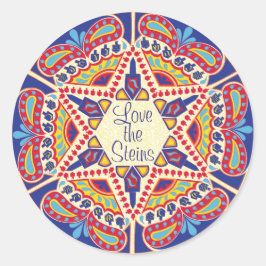 Adesivo Redondo Hanukkah Stickers (1/2" ou 3") Hanukkah Dreidels