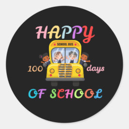 ADESIVO REDONDO HAPPY 100 DAYS OF SCHOOL, BACK TO SCHOOL