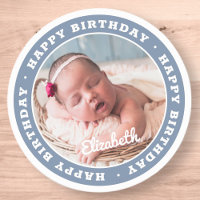 Happy Birthday Simple Modern Photo