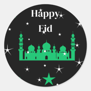 Adesivo Redondo Happy Eid