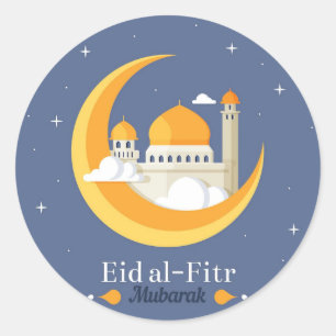 Adesivo Redondo Happy Eid Al Fitr