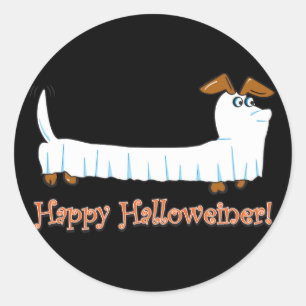 Adesivo Redondo Happy Halloweiner