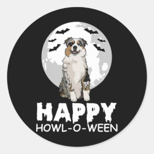 Adesivo Redondo Happy Howl-o-between Lazy Halloween Costume Cute D