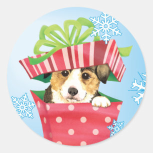 Adesivo Redondo Happy Howlidays Pembroke Welsh Corgi