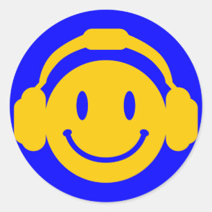 Adesivo Redondo Happy_Music