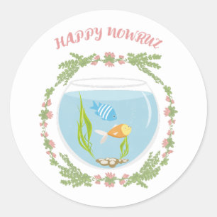 Adesivo Redondo Happy Nowruz