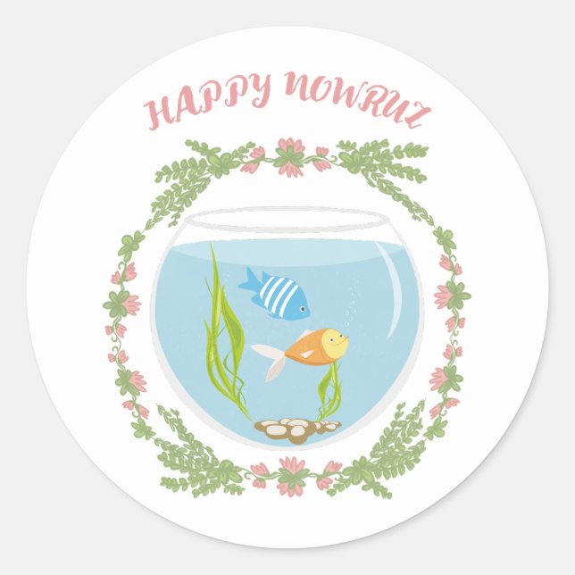 Adesivo Redondo Happy Nowruz (Frente)