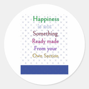 Adesivo Redondo Happy S Sticker