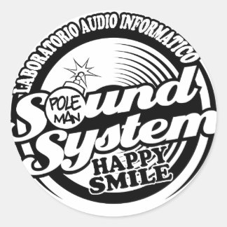 Adesivo Redondo Happy Smile Sticker