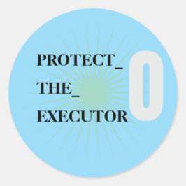 Adesivo Redondo Hardcore AI Agent Monospace Text 3