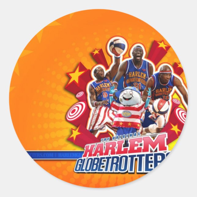 Adesivo Redondo Harlem GlobeTrotter's Group Picture (Frente)