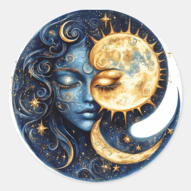 Adesivo Redondo Harmonia Celestial (Frente)