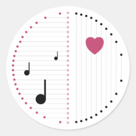 Adesivo Redondo Harmonia do Amor