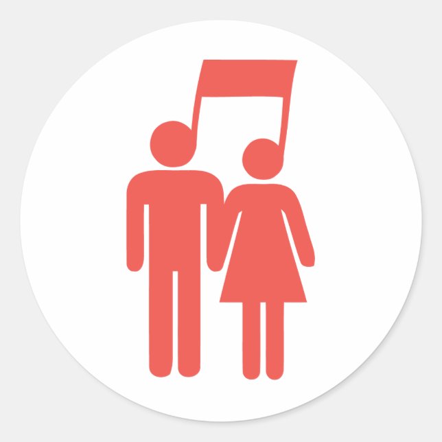 Adesivo Redondo Harmonia em Sincronização (Frente)