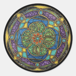 Adesivo Redondo Harmonia Na Luz De Vidro