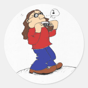 Adesivo Redondo Harmonica Man Sticker