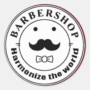 Adesivo Redondo Harmonize o mundo