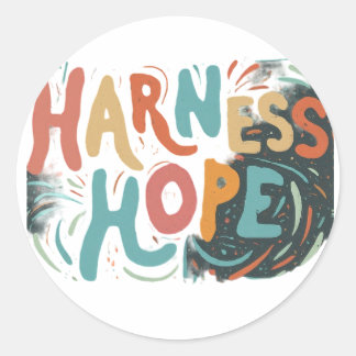 Adesivo Redondo Harness Hope