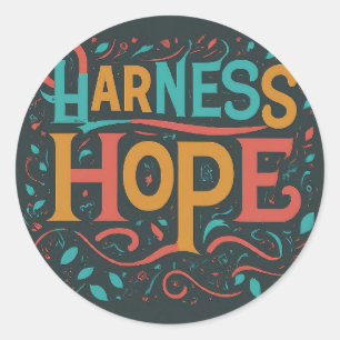 Adesivo Redondo Harness Hope Sticker