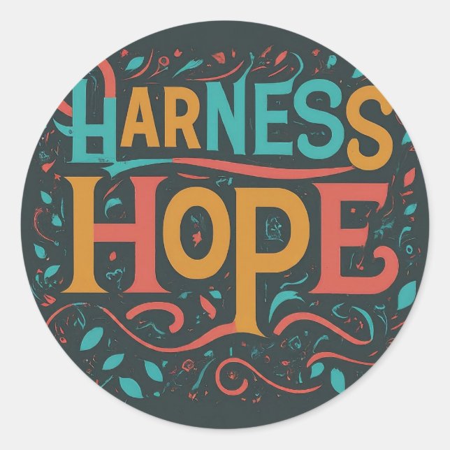 Adesivo Redondo Harness Hope Sticker (Frente)