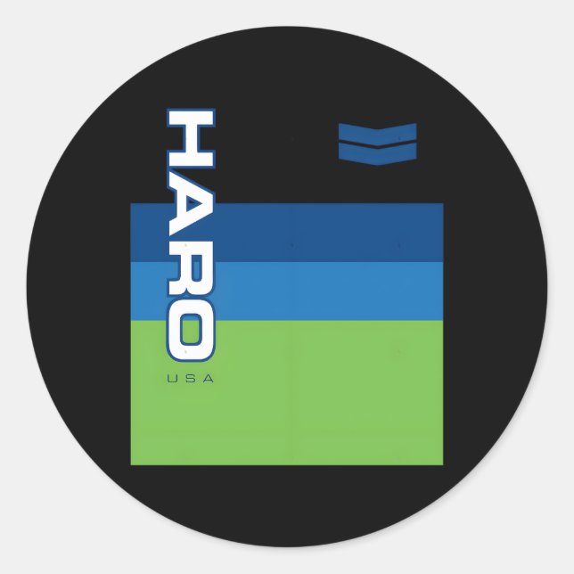 Adesivo Redondo Haro Bmx Jersey (Frente)