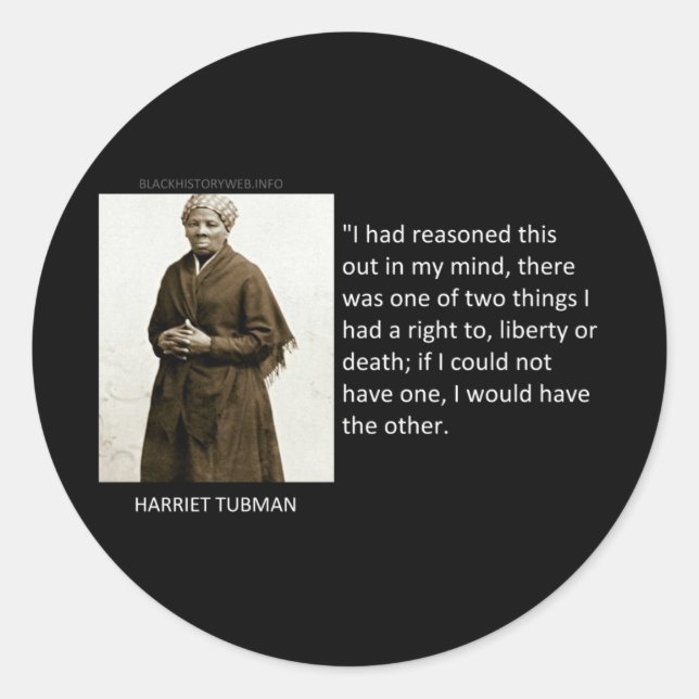 Adesivo Redondo Harriet Tubman Cote (Frente)