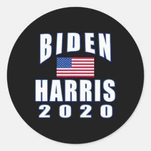 Adesivo Redondo Harris 2020 Com Bandeira Americana