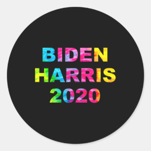Adesivo Redondo Harris 2020 Eletion Tie Dye Vintage Hippie